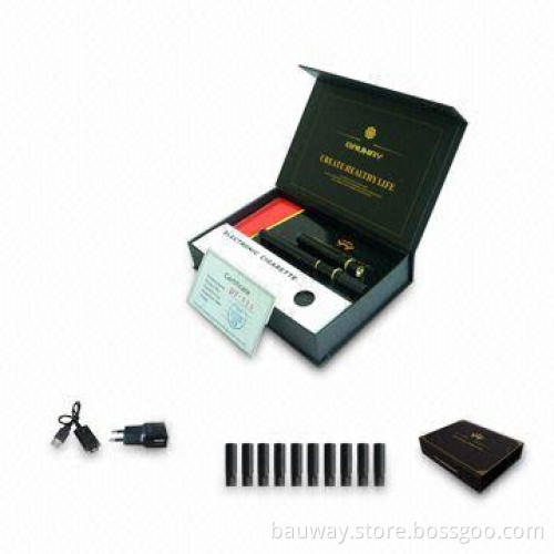 Electronic Cigarette Gift Packed Kit with Manual Battery and Large Vapor